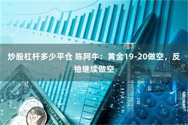 炒股杠杆多少平仓 陈阿牛：黄金19-20做空，反抽继续做空