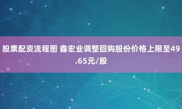 股票配资流程图 鑫宏业调整回购股份价格上限至49.65元/股