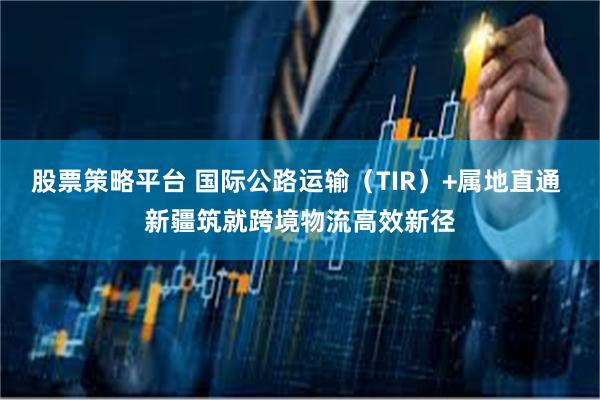 股票策略平台 国际公路运输（TIR）+属地直通 新疆筑就跨境物流高效新径