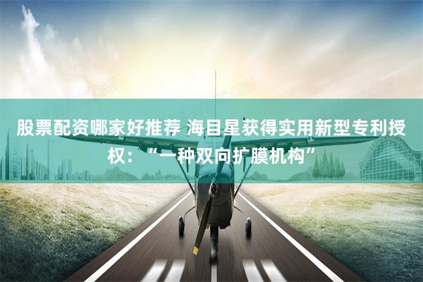 股票配资哪家好推荐 海目星获得实用新型专利授权：“一种双向扩膜机构”