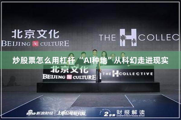 炒股票怎么用杠杆 “AI种地”从科幻走进现实