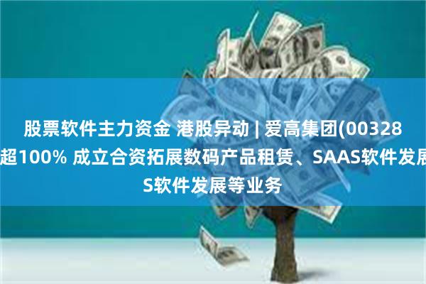 股票软件主力资金 港股异动 | 爱高集团(00328)尾盘涨超100% 成立合资拓展数码产品租赁、SAAS软件发展等业务