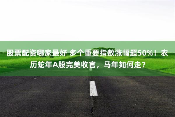 股票配资哪家最好 多个重要指数涨幅超50%!农历蛇年A股完美收官,马年如何走?