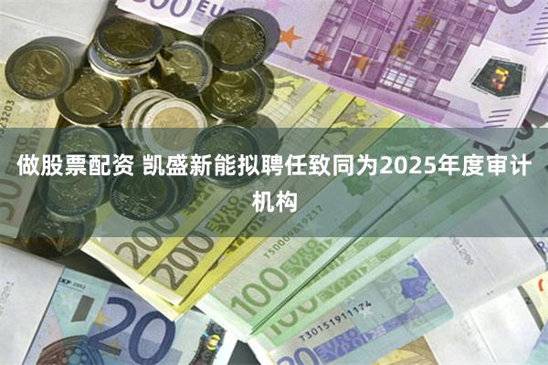做股票配资 凯盛新能拟聘任致同为2025年度审计机构