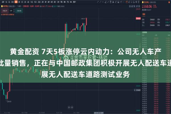 黄金配资 7天5板涨停云内动力：公司无人车产品已实现小批量销售，正在与中国邮政集团积极开展无人配送车道路测试业务