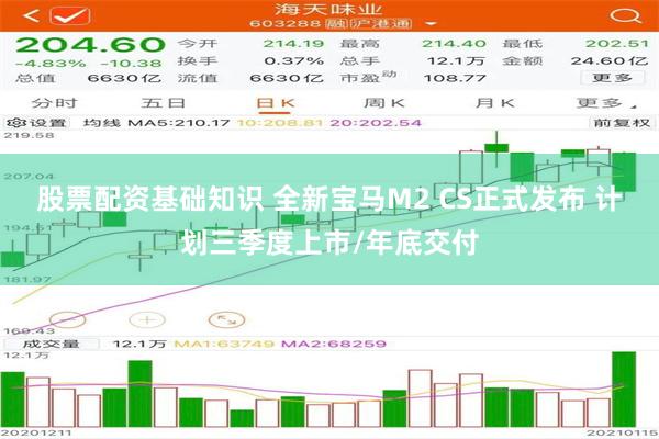 股票配资基础知识 全新宝马M2 CS正式发布 计划三季度上市/年底交付