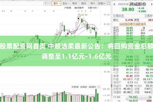股票配资网首页 中顺洁柔最新公告：将回购资金总额调整至1.1亿元-1.6亿元