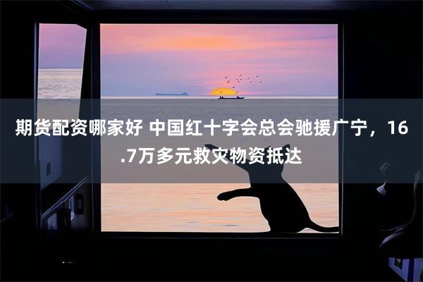 期货配资哪家好 中国红十字会总会驰援广宁，16.7万多元救灾物资抵达