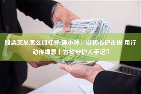 股票交易怎么加杠杆 陈小玲：以初心护古树 用行动传绿意丨古树守护人手记⑰