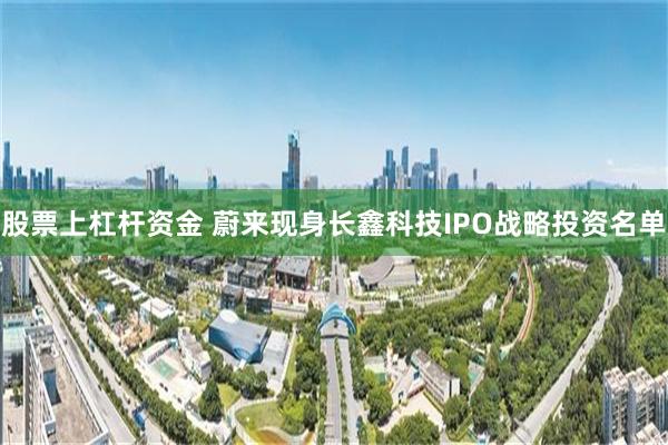 股票上杠杆资金 蔚来现身长鑫科技IPO战略投资名单
