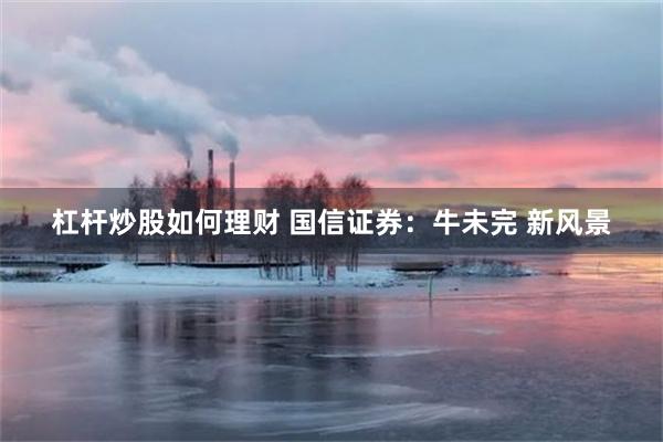杠杆炒股如何理财 国信证券：牛未完 新风景
